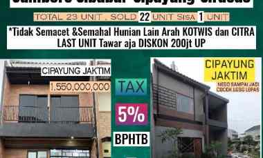 DISKONMIN200JT Cluster Cipayung Cibubur Jambore Munjul Arundina Jaktim