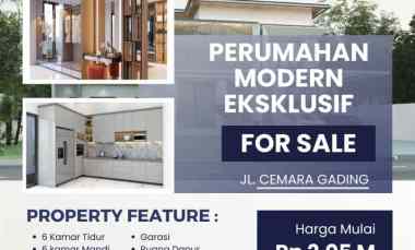 dijual rumah jl cemara gading