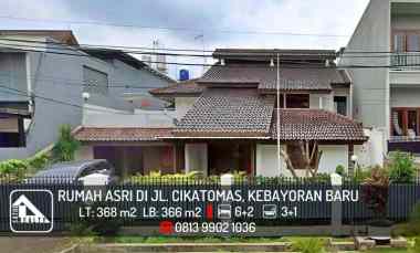 dijual rumah jl cikatomas kebayoran