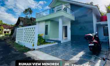Rumah Villa Tepi Aspal di Moyudan Jogja Barat View Menoreh