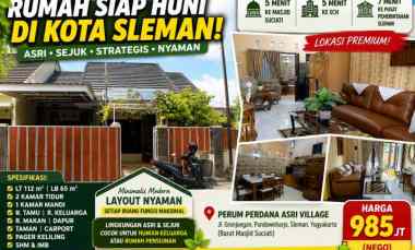 Rumah Dijual di Jl grojogan pandowoharjo Sleman