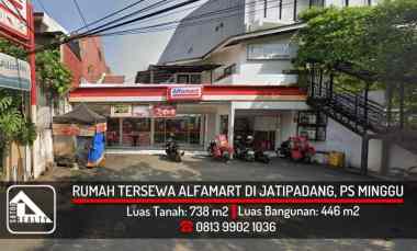 Rumah Usaha Tersewa Alfamart di jl. Jatipadang Raya, Pasar Minggu