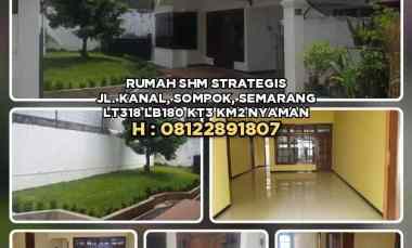 dijual rumah jl kanal sompok semarang