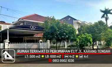Rumah Dibawah Harga Pasar di Perumahan Elit jl. Karang Tengah