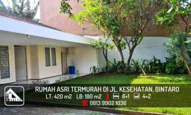 dijual rumah jl kesehatan bintaro