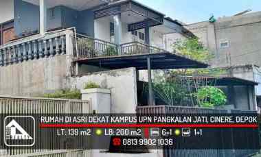dijual rumah jl kramat pangkalan jati