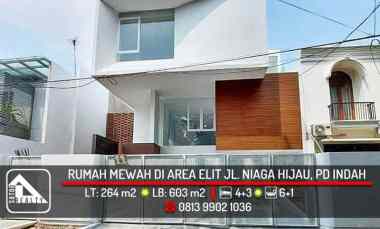 dijual rumah jl niaga hijau pondok