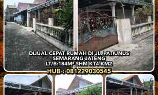 dijual rumah jl patiunus semarang kota