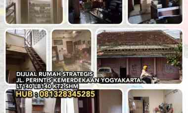 Dijual Rumah Strategis jl.perintis Kemerdekaan Yogyakarta. Lt140 Lb140