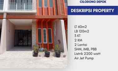 Dijual Rumah dalam Cluster di jl. Raya Abdul Gani, Cilodong Depok
