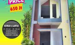 dijual rumah jl raya lapan pekayon