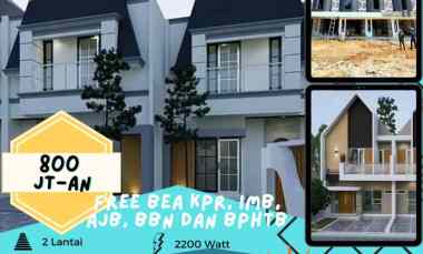 Rumah Pinggir Jln Raya Muchtar DP 0 Free Bea2 Sawangan Rangkapan Jaya