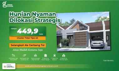 Hunian Nyaman Strategis di Pasuruan Cluster Tidar Tipe 45 Murah