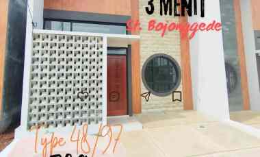 Rumah Exclusive FREE all in 3 menit St. Bojonggede Citayam