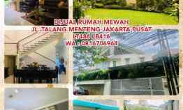 Dijual Rumah Mewah di jl. Talang Menteng Jakarta Pusat Lt486 Lb416