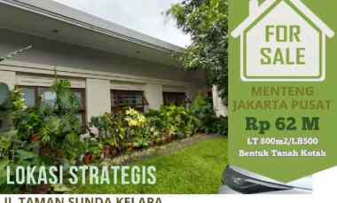 Turun Harga, Dijual Cepat Rumah di jl.Taman Sunda Kelapa, Menteng
