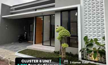 Rumah Baru On Cluster dekat Pemda Sleman, Jogja Sisa 4 Unit
