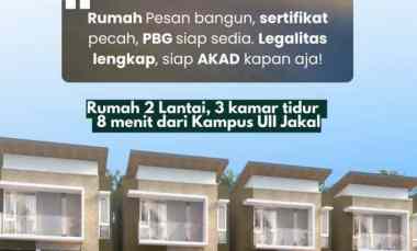 Rumah Dijual Jogja 2 Lantai untuk Keluarga di Kaliurang Jogja 3 Kamar