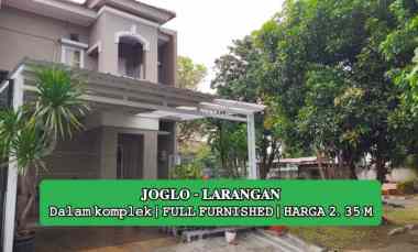 dijual rumah jln raya komplek larangan