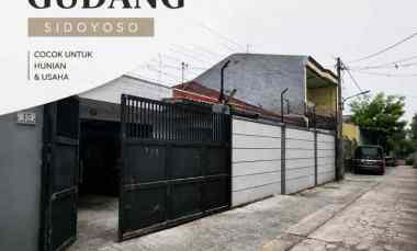 Dijual Rumah dan Gudang Jalan Sidoyoso Pusat Kota Surabaya