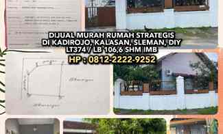 Dijual Murah Rumah Lt374m Strategis di Kadirojo, Kalasan, Sleman, Diy