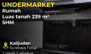 Dijual Rumah Aset Lelang Kalijudan Surabaya Bangunan 1 Lantai SHM