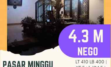 Rumah Jakarta Selatan Jaksel Pasar Minggu 2 Lantai dekat ke Ragunan