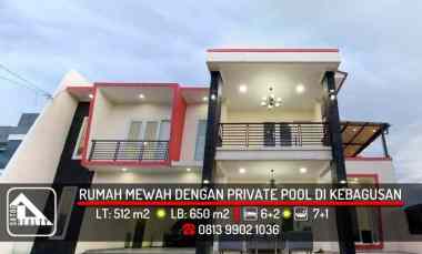 Rumah Mewah Klasik Full Furnished Private Pool di Kebagusan, Jaksel