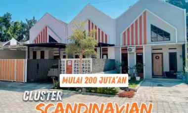 Jual Rumah Scandinavian Cuma 347 juta dekat Exit Toll Manisrenggo