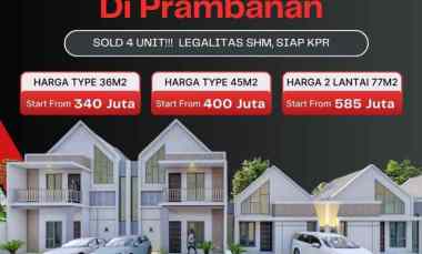 dijual rumah kebondalem lor prambanan