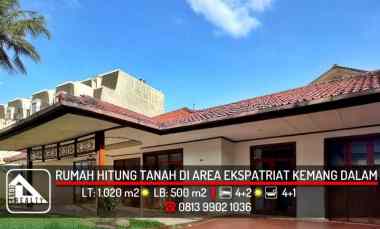 Rumah Hitung Tanah di Area Kemang dalam, Bangka, Mampang Prapatan