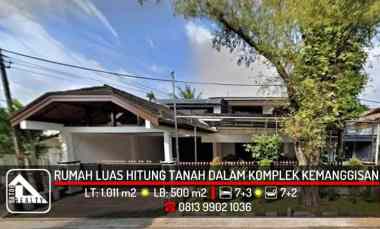 Rumah Luas Hitung Tanah dalam Komplek Migas Kemanggisan