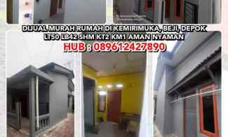 Dijual Murah Rumah di Beji, Depok. Lt50 Lb42 Shm Kt2 Km1 Aman Nyaman