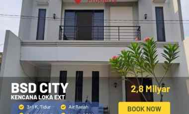 Dijual Rumah Langsung Huni di Kencana Loka BSD dekat Sekolah Cikal