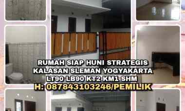 Rumah Siap Huni di Kalasan Sleman Yogyakarta. Lt90 Lb90 Kt2 Km1 Shm