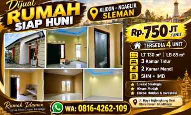 dijual rumah klidon ngaglik sleman