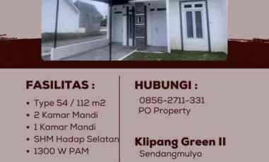 dijual rumah klipang green