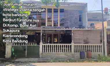 Jual Rumah Murah Strategis 2 Lantai Tengah Kota Bandung