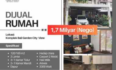 Rumah di Komp Bali Garden City View Awiligar Sejuk, Hijau, dan Aman