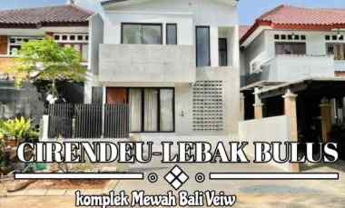 dijual rumah komplek bali view cirendeu