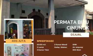 dijual rumah komplek permata biru