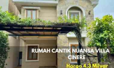 dijual rumah komplek vila cinere mas