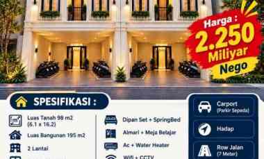 Dijual Rumah Kost Exclusive Lokasi Sigura - Gura