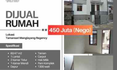 Rumah Minimalis 400 Jutaan di Manglayang Regency Cileunyi Bandung