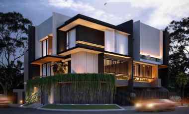 Rumah Baru 3 Lantai Modern Tropical Manyar Kertoadi Surabaya