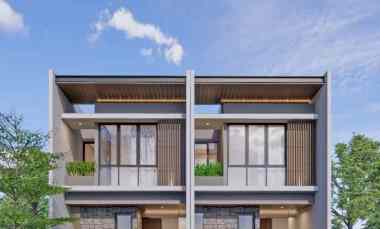 2 Unit Rumah Modern Manyar Surabaya 2 Lt Minimalis Material Premium