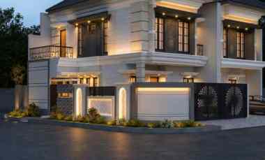 Dijual Rumah Manyar Tirtoyoso Surabaya Timur American Style Baru SHM
