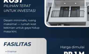 Rumah Kost American Style 8 Kamar Full Furnish dekat UB