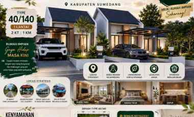 dijual rumah minimalis modern di sumedang