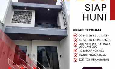 Ready Stock Rumah Siap Huni 2 Lantai di Pinggir jl. Raya LPMP Kalasan